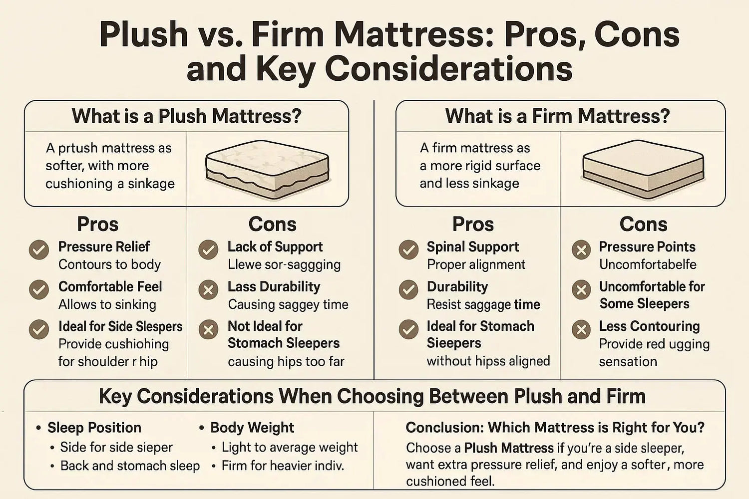 Plush vs. Firm Mattress