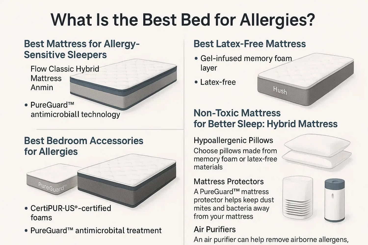 Best Mattresses for Allergies image