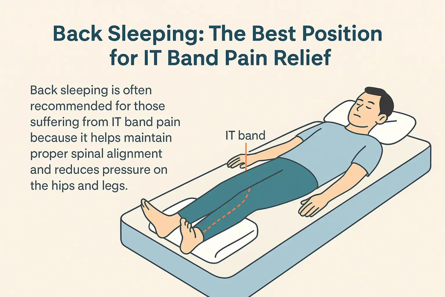 Back Sleeping for IT Band Pain Relief