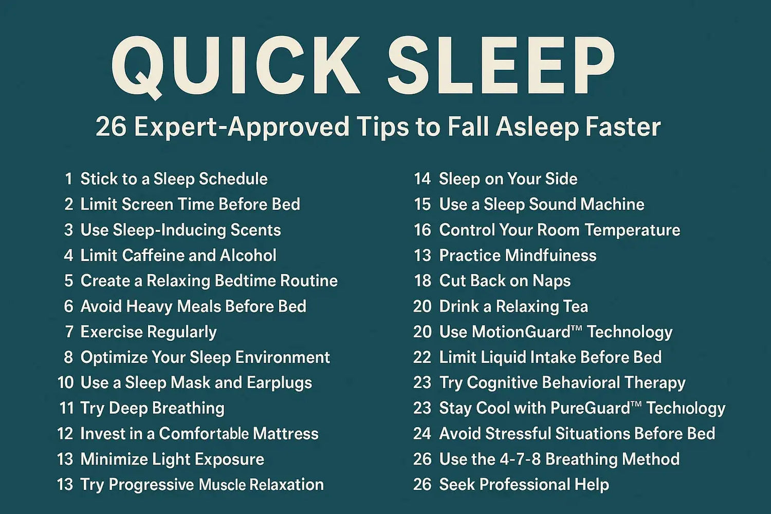 26 Expert Tips for Sleeping image