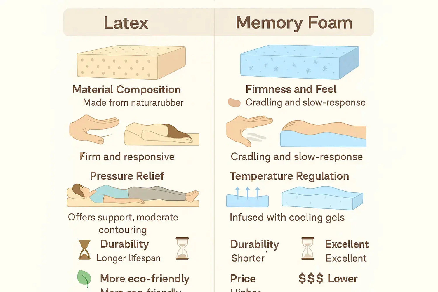 Latex vs Memory Foam image