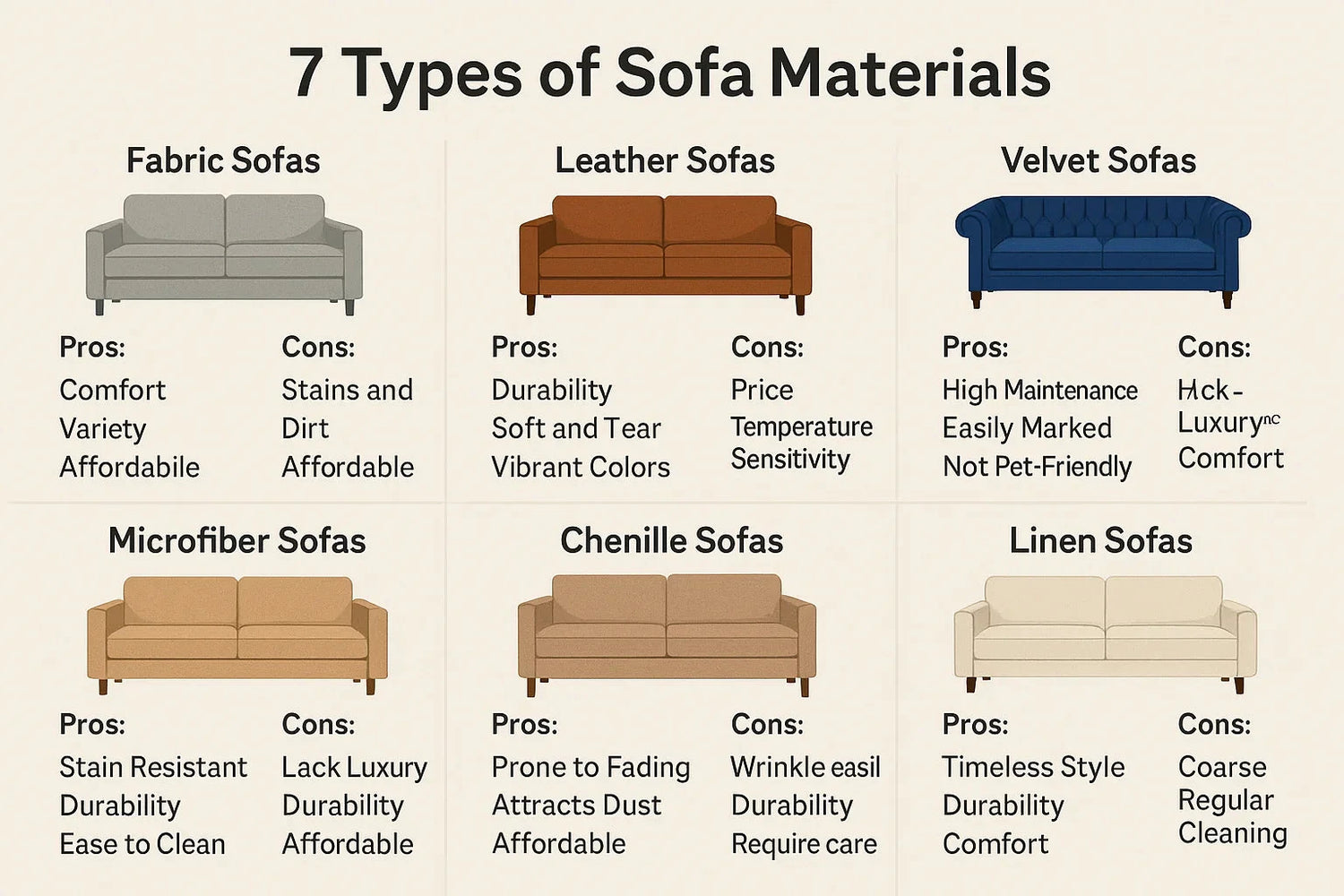 Sofa Materials image