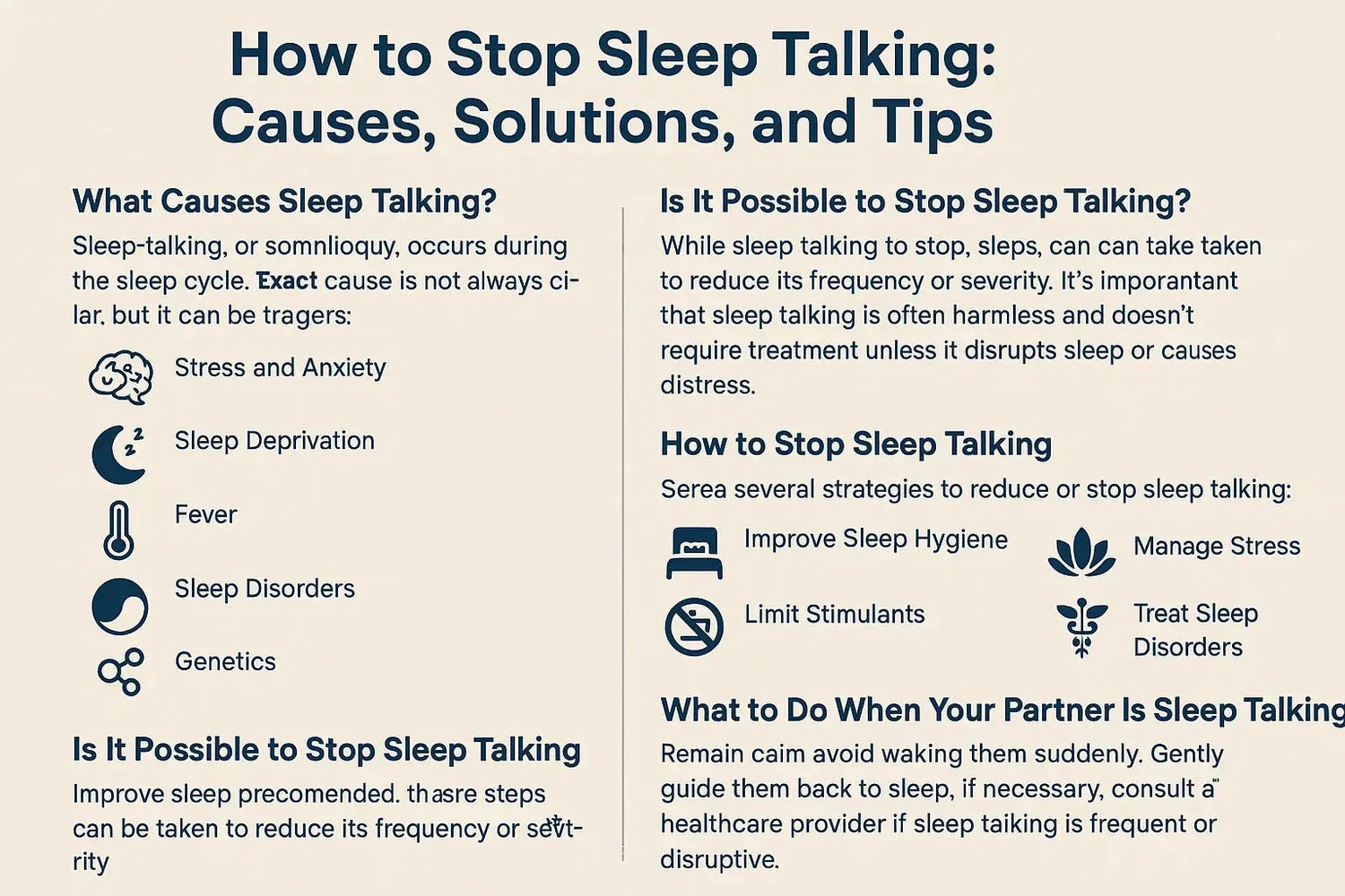 How to Stop Sleep Talking image