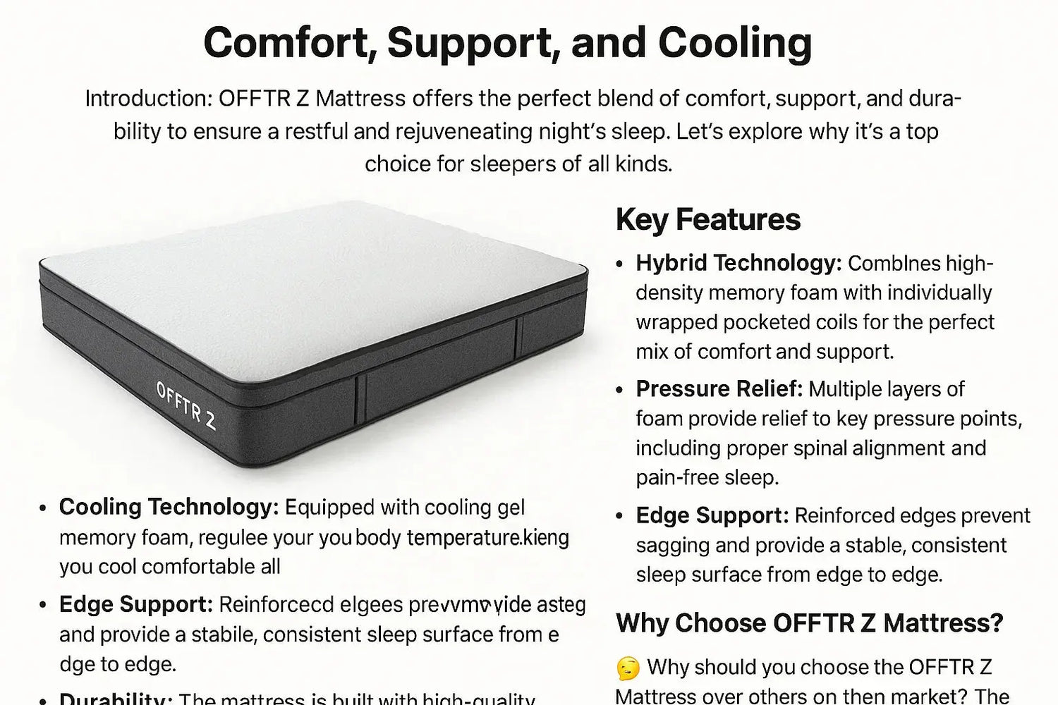 OFFTR Z Mattress Review image